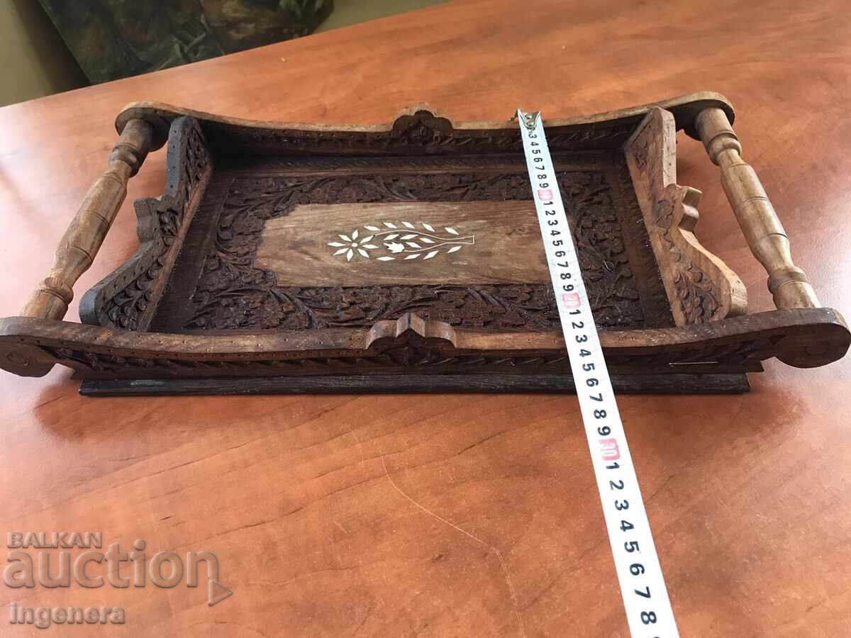 Доставка на ПОДНОС ТАБЛА ЗА СЕРВИРАНЕ ДЪРВО НАСИТЕНА ДЪРВОРЕЗБА Доставка на ПОДНОС ТАБЛА ЗА СЕРВИРАНЕ ДЪРВО НАСИТЕНА ДЪРВОРЕЗБА