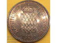 Monaco 10 francs 1966 25y silver Charles III Patina - luxury