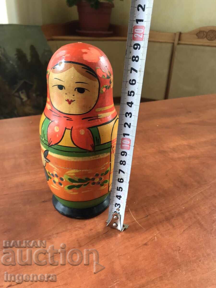 Auction  MATRYOSHKA DOLL SET WOODEN DOLL VINTAGE