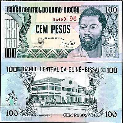 Guineea-Bissau 100 pesos 1990 UNC