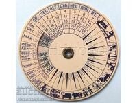 CALENDAR PERPETUAL PLASTIC VECHI + DIAMETR ZODIAC - 6 CM B131