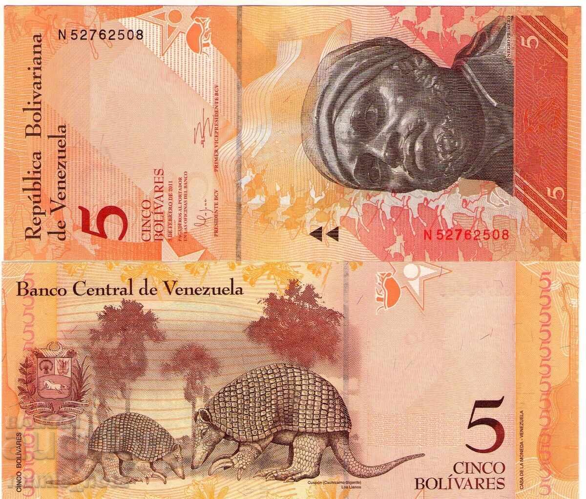 Venezuela 5 bolivars 2011 UNC Venezuela 5 bolivars 2011 UNC