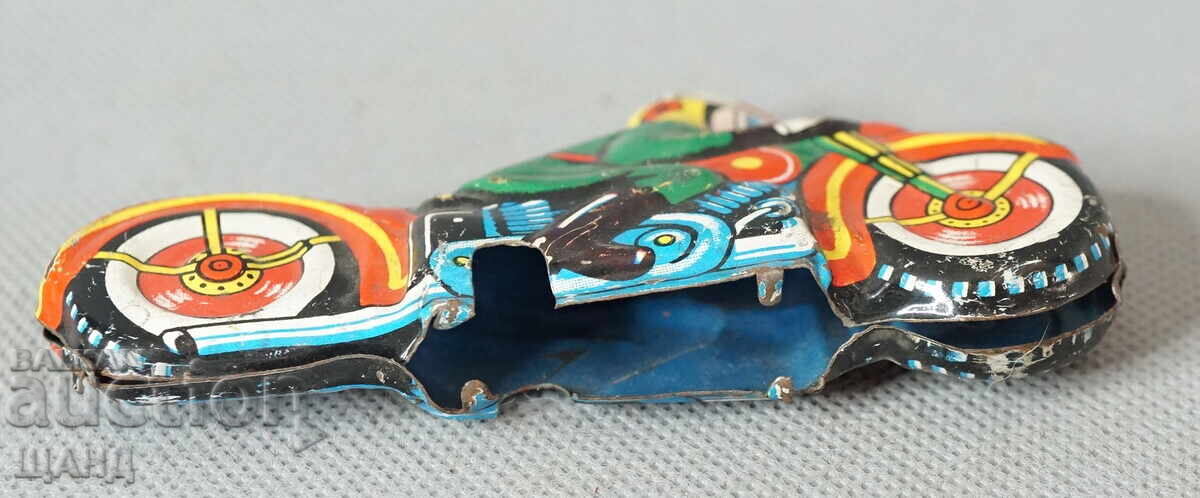 Delivery of Old Japanese metal toy model motorbike biker