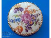 *$*Y*$* UIMINOARE BROȘĂ DE PORCELAN - MOTIV FLORAL*$*Y*$*