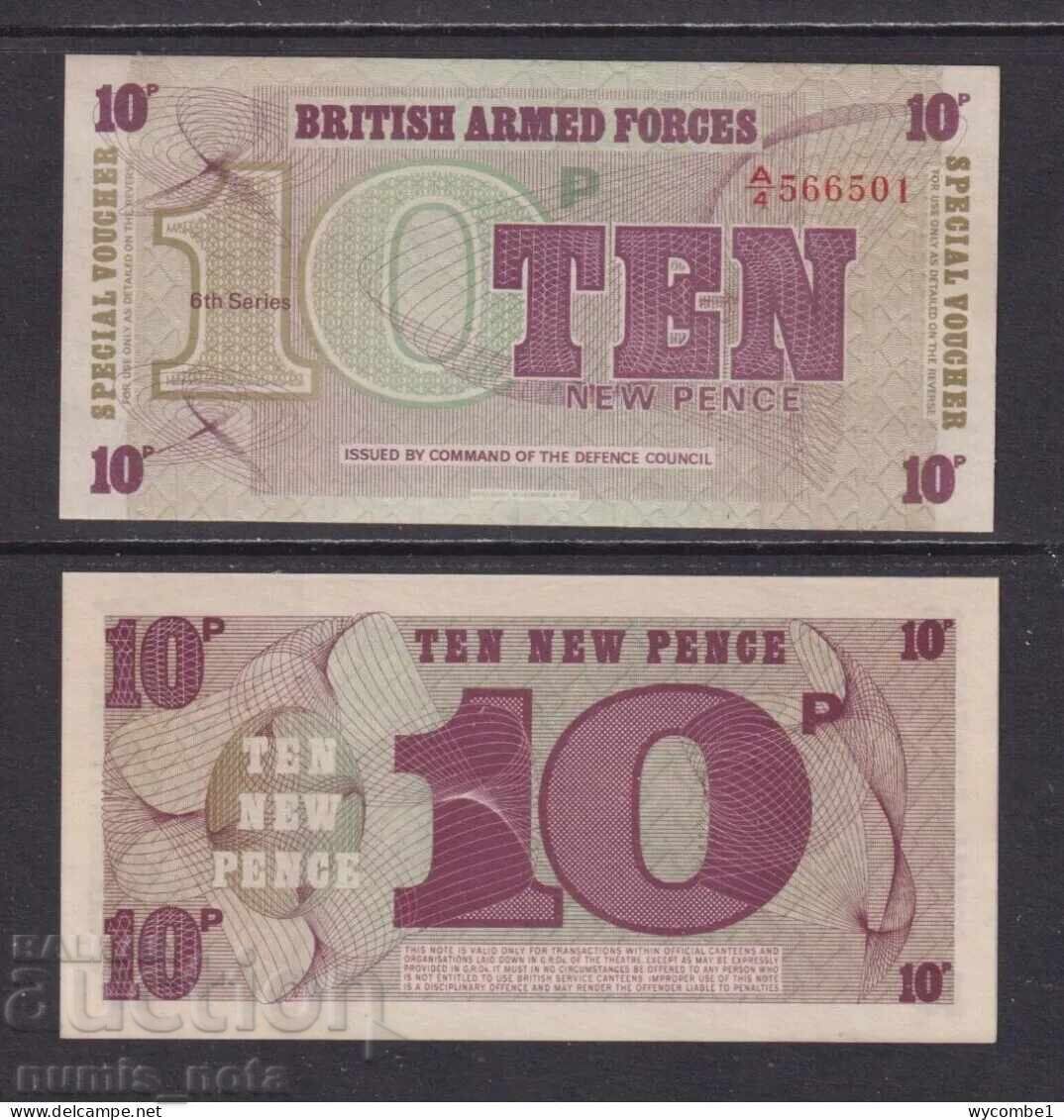 British Army 10 pence 1972 UNC British Army 10 pence 1972 UNC