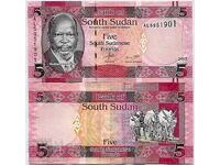 South Sudan 5 pounds 2015 UNC