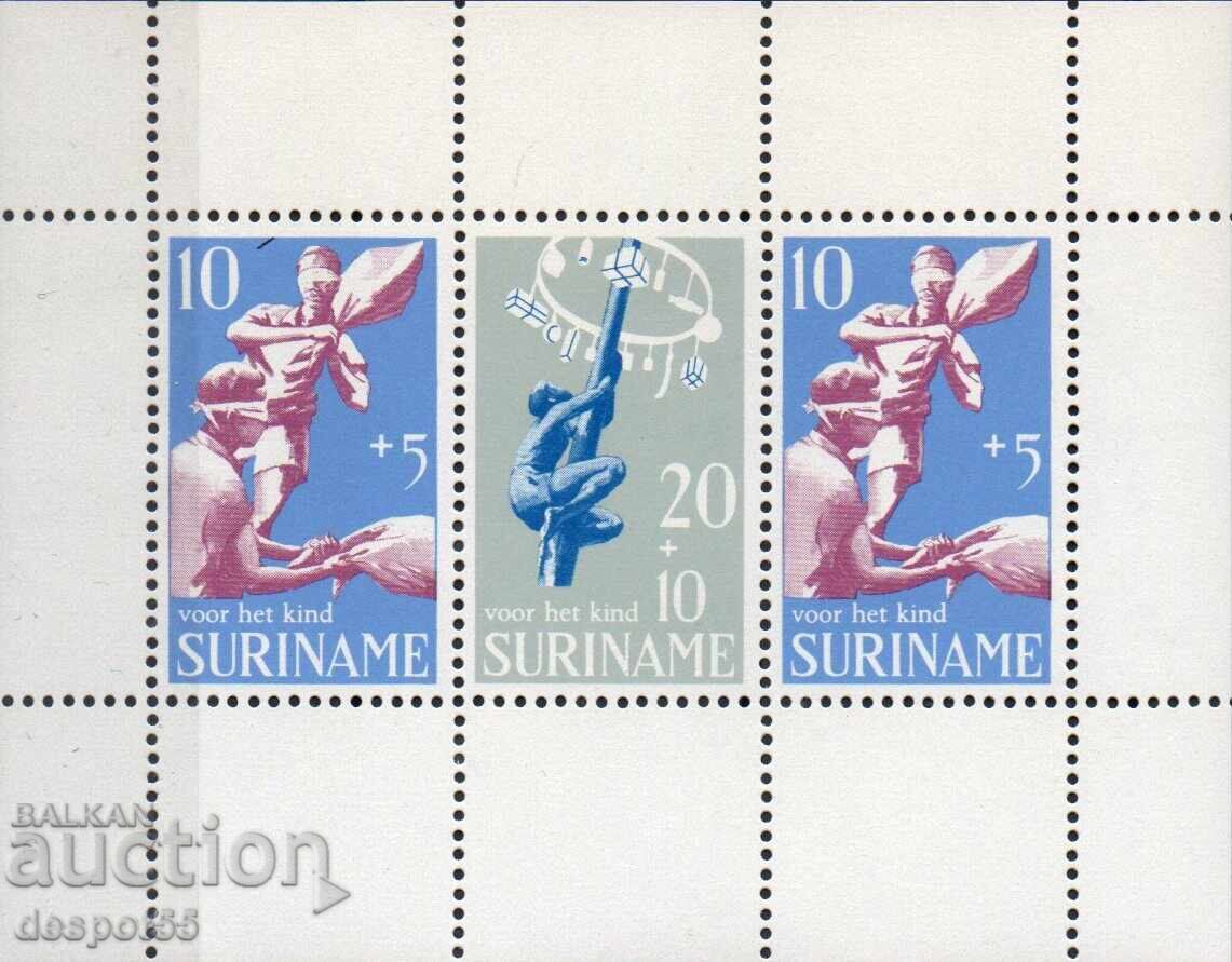 1969. Suriname. Child Welfare. Block. 1969. Suriname. Child Welfare. Block.
