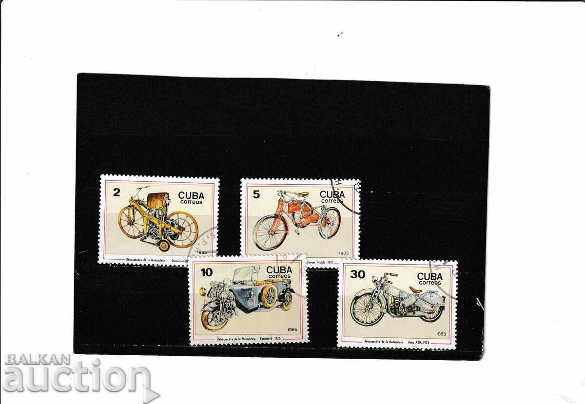 Cuba 1985 - Retro motorbikes - 4 Mar. destroyed.