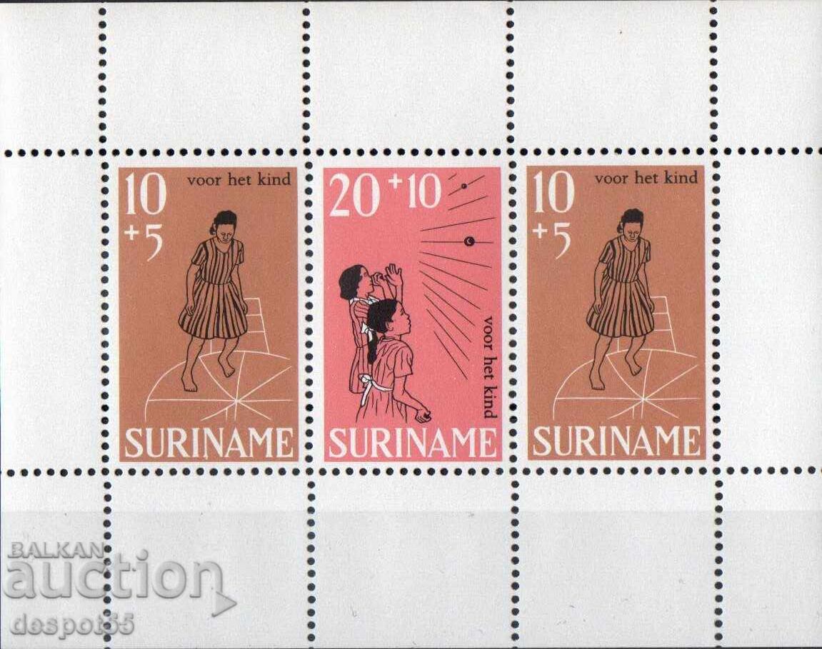 1968. Suriname. Child Welfare. Block. 1968. Suriname. Child Welfare. Block.