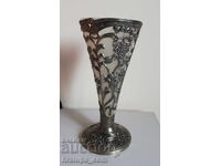 Metal vase decoration