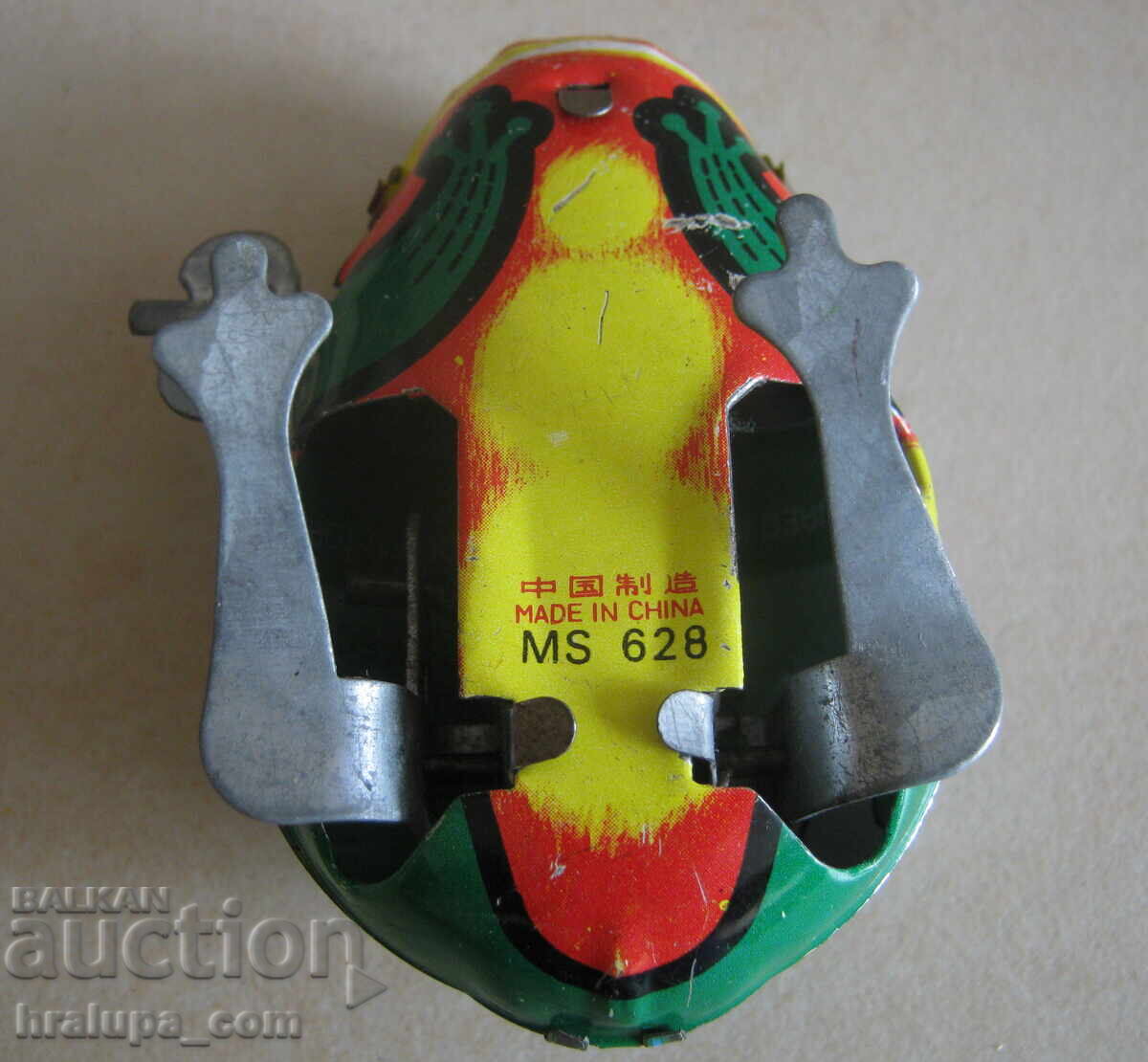 Аукцион Метална механична играчка жаба с ключ Аукцион Метална механична играчка жаба с ключ