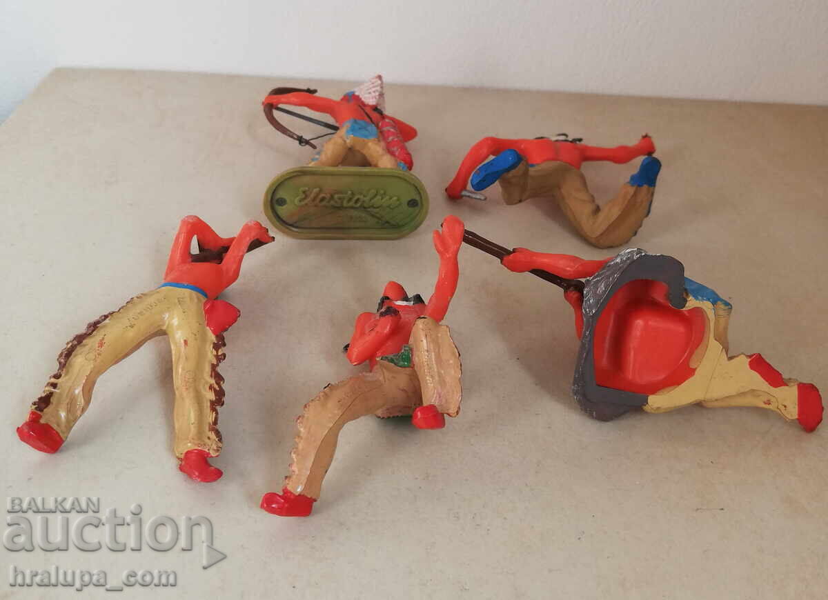 Auction Old figures of Indian soldiers Elastolin Elastolin Auction Old figures of Indian soldiers Elastolin Elastolin