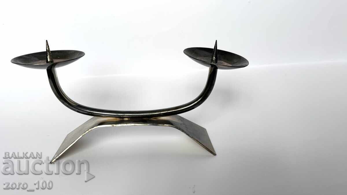 Silver-plated candlestick wmf with price 30.00 BGN | € 15.34 Silver-plated candlestick wmf with price 30.00 BGN | € 15.34