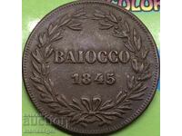 Vatican 1 bayoko 1845 Grigore al XVI-lea 30 mm bronz