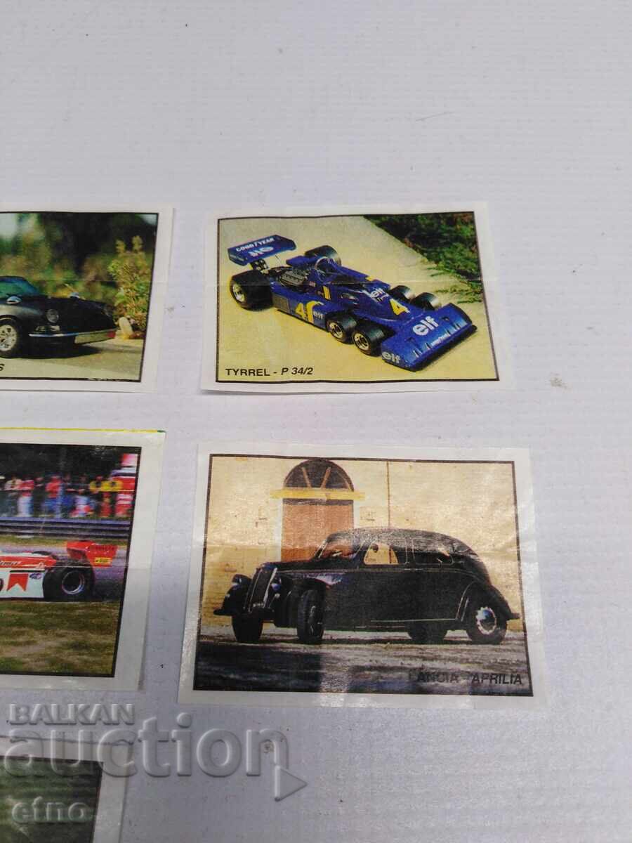 Auction 8 pcs. OLD CHEWING GUM PICTURES Auction 8 pcs. OLD CHEWING GUM PICTURES