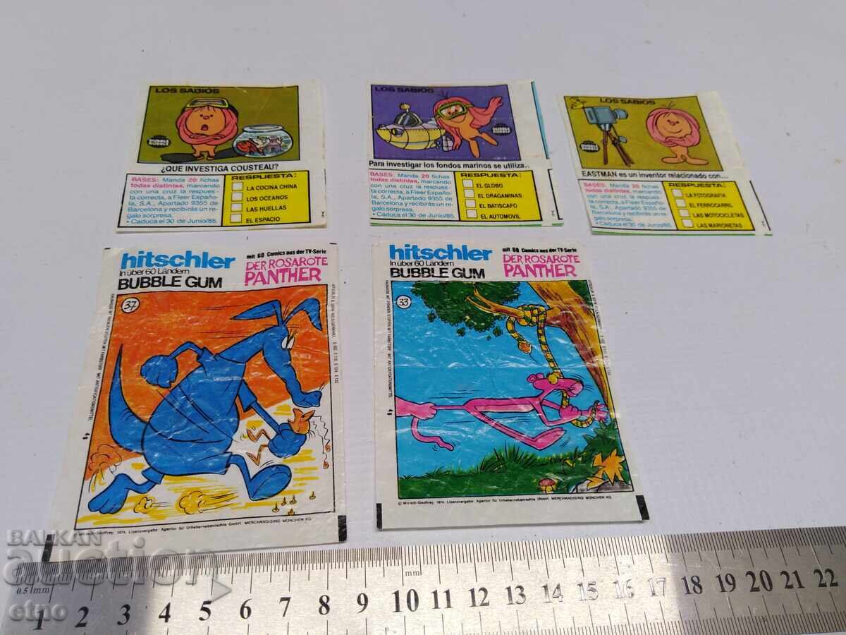 5 buc. POZE VECHI DE GUM