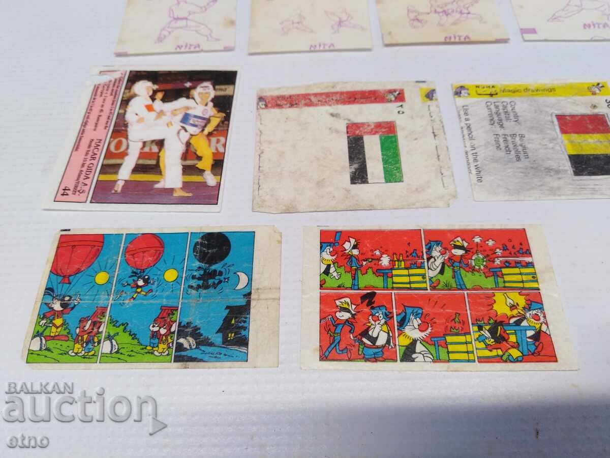 17 παλιά αυτοκόλλητα από τσίχλες με τιμή 30.00 BGN | € 15.34