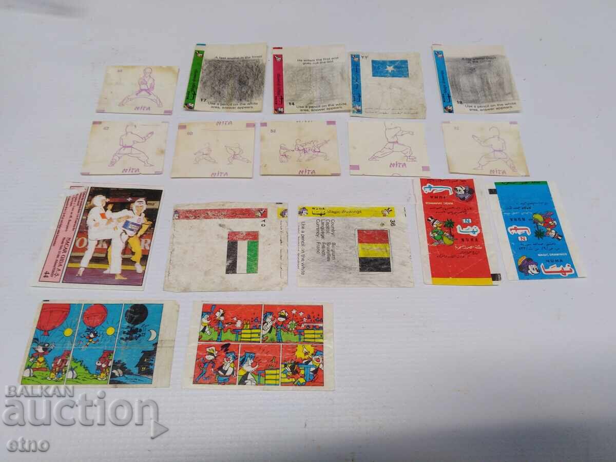 17 παλιά αυτοκόλλητα από τσίχλες