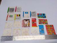 18 pcs. OLD CHEWING GUM PICTURES