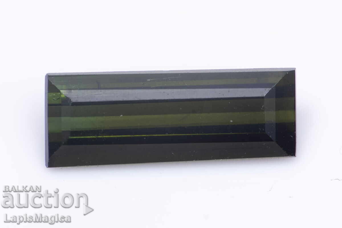 Πράσινη τουρμαλίνη 0,88 καρατίων μπαγκέτα κοπής #1 Πράσινη τουρμαλίνη 0,88 καρατίων μπαγκέτα κοπής #1