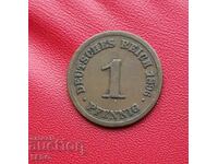 Germania-1 pfennig 1896 F-Stuttgart