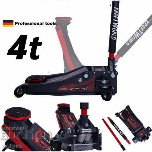 Cric KraftRoyal cu profil redus de 4 tone cu două pompe Cric KraftRoyal cu profil redus de 4 tone cu două pompe