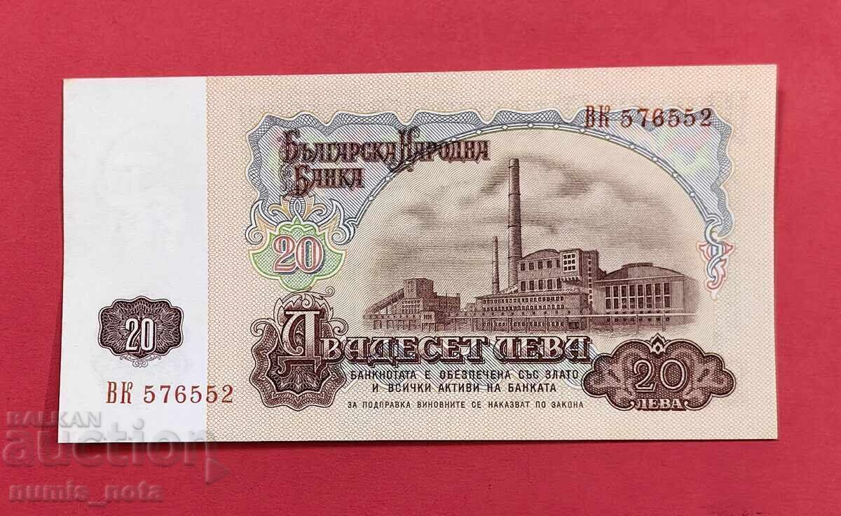 20 leva 1974 cu 6 cifre UNC