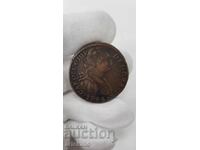 Rare COLLECTIBLE CAROLUS III 1793 COPPER COIN. Spain