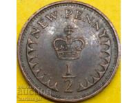 Marea Britanie 1/2 penny 1971 Elisabeta a II-a