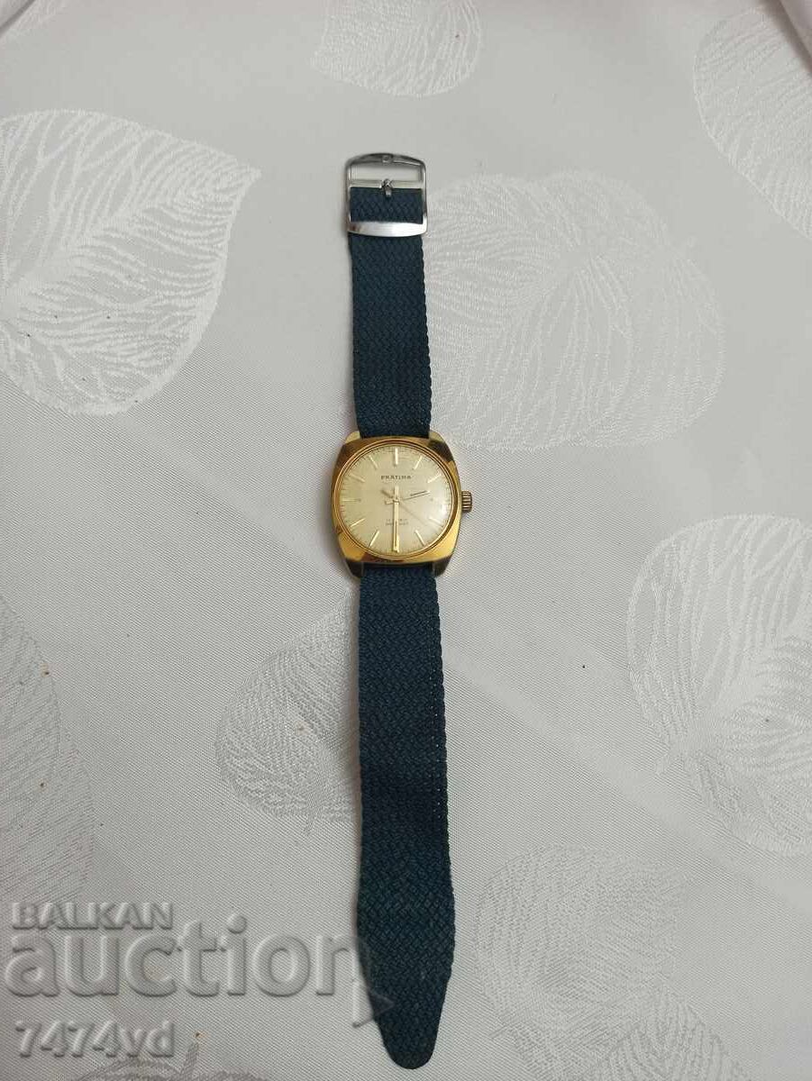 Retro German watch Pratina German 17 jewels with price 120.00 BGN | € 61.36