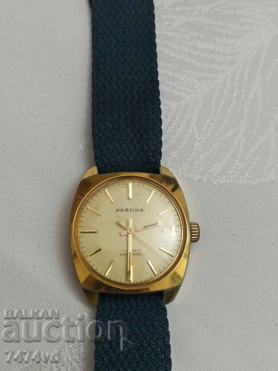 Auction  Retro German watch Pratina German 17 jewels