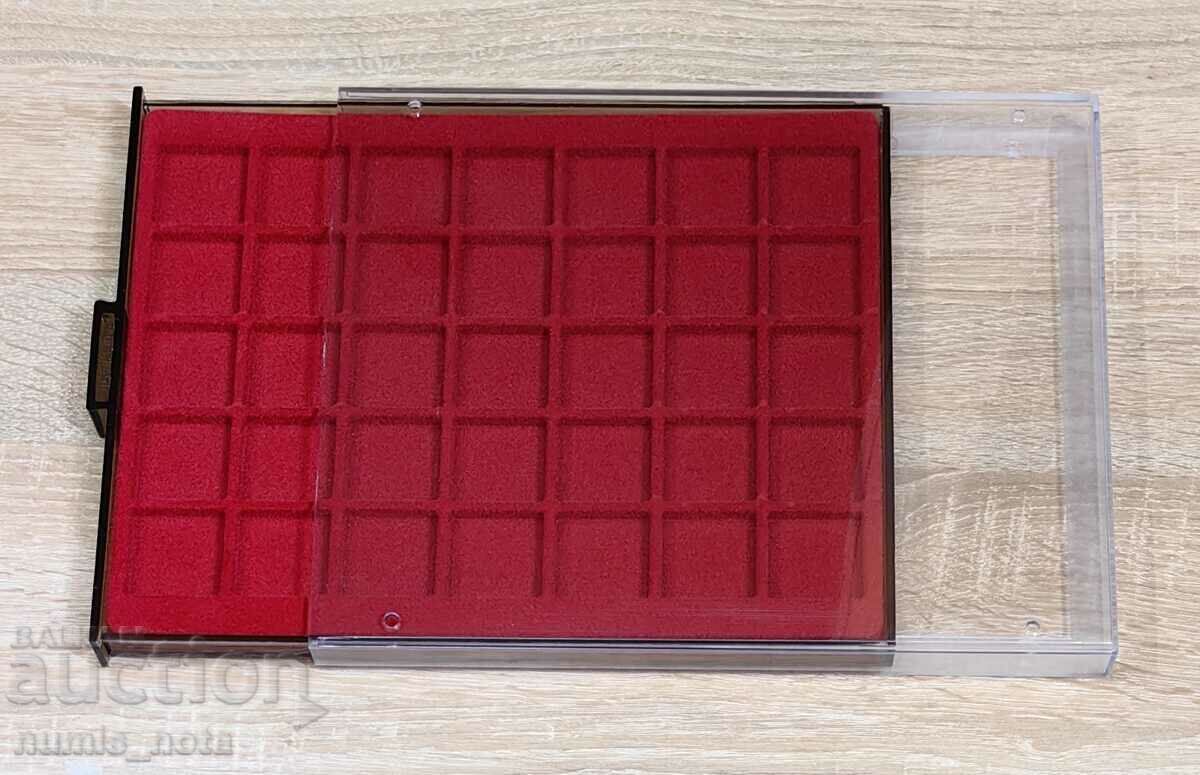 coin trays with protective cover - 35 slots x 36 mm. /c coin trays with protective cover - 35 slots x 36 mm. /c