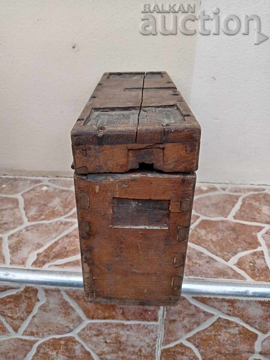wooden box from an old military field telephone WW1 WWI - 6