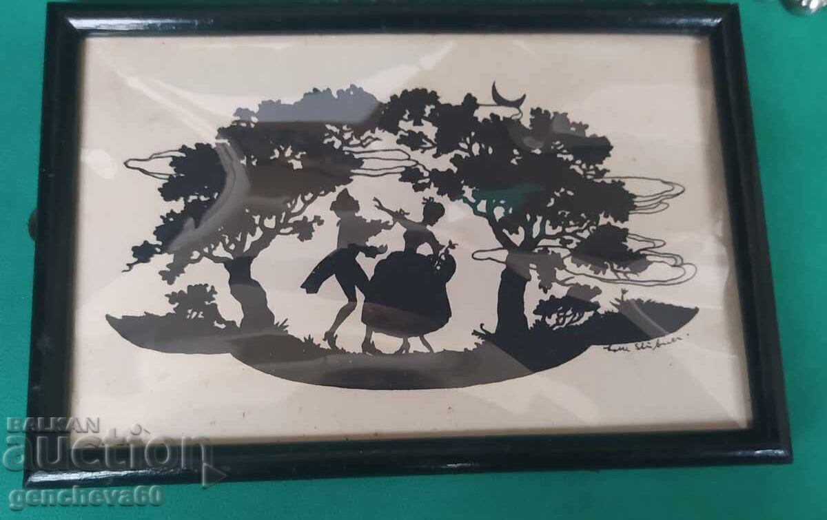 Livrarea Carte poștală veche înrămată, litografie