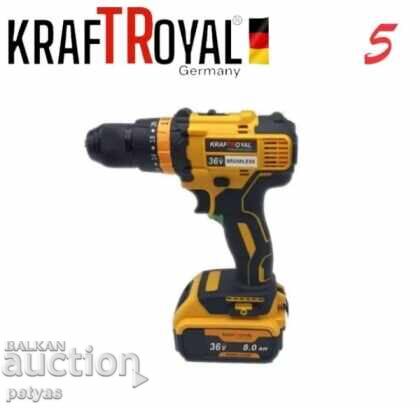 Delivery of KraftRoyal 5-in-1 universal set with 5 attachments: screwdriver