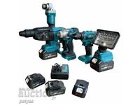 Set of 5 cordless tools 3 batteries KraftRoyal