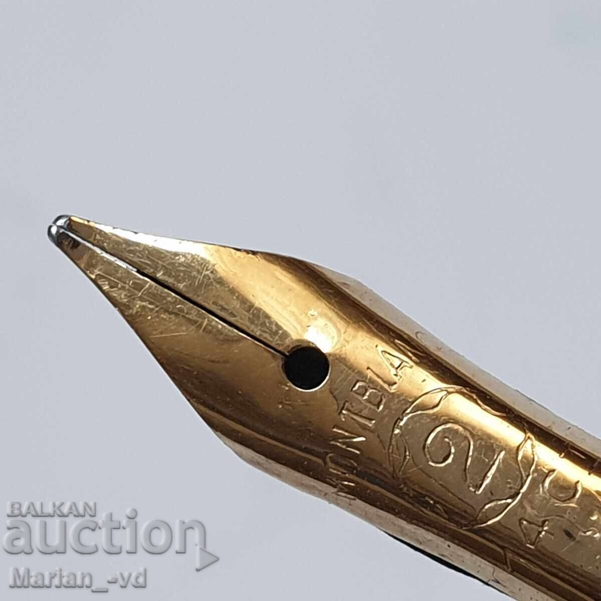 Auction MONTBLANC 14K/585 GOLD pen, 1920 Auction MONTBLANC 14K/585 GOLD pen, 1920
