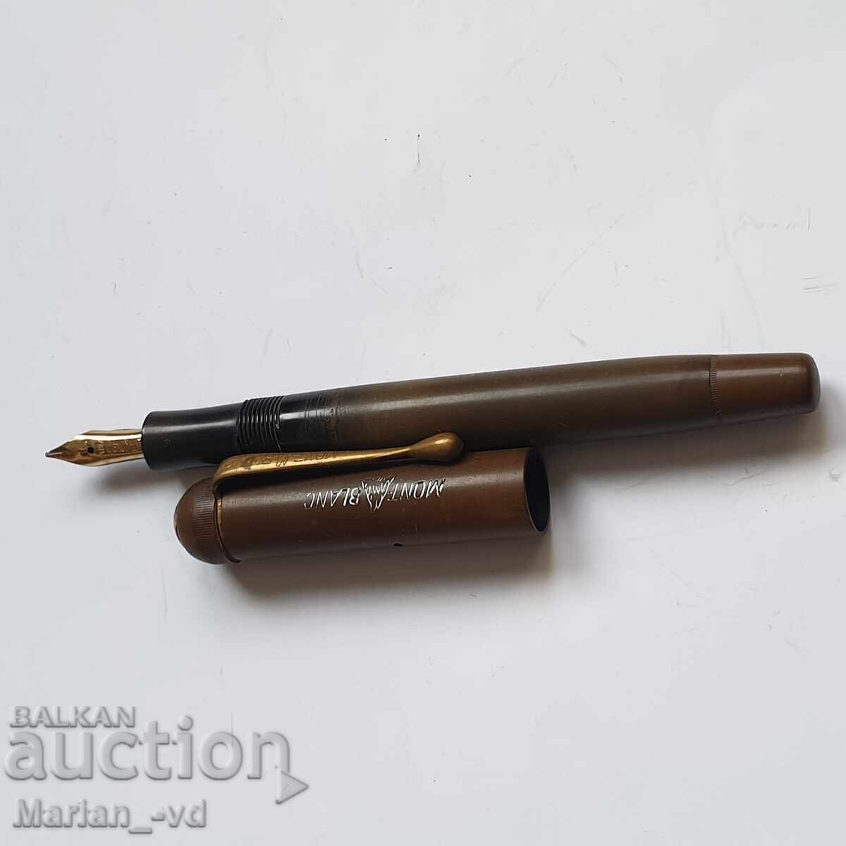 Delivery of MONTBLANC 14K/585 GOLD pen, 1920 Delivery of MONTBLANC 14K/585 GOLD pen, 1920