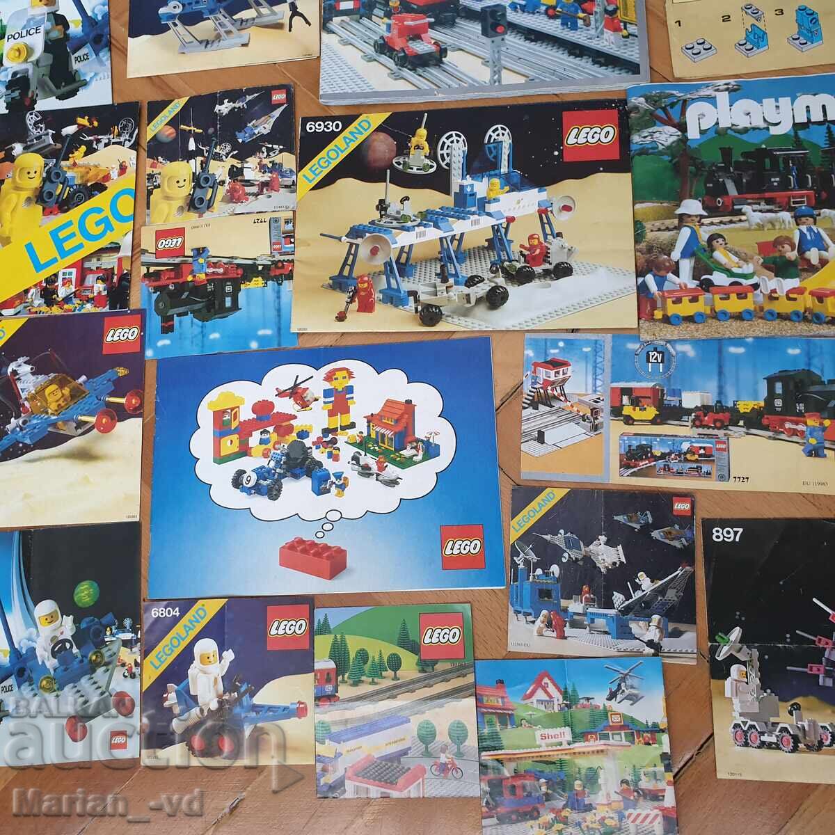 Delivery of Lot of 27 rare retro Lego Legoland Playmobil Delivery of Lot of 27 rare retro Lego Legoland Playmobil