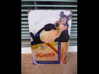 Metal sign Hamm's beer beer bear advertising retro decorations