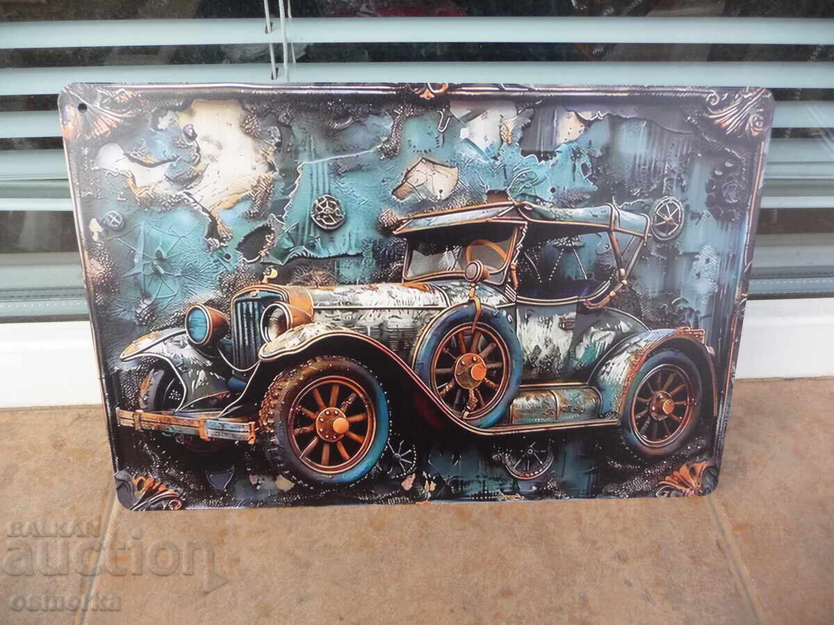 Metal sign car old picture decoration for gift wall Metal sign car old picture decoration for gift wall