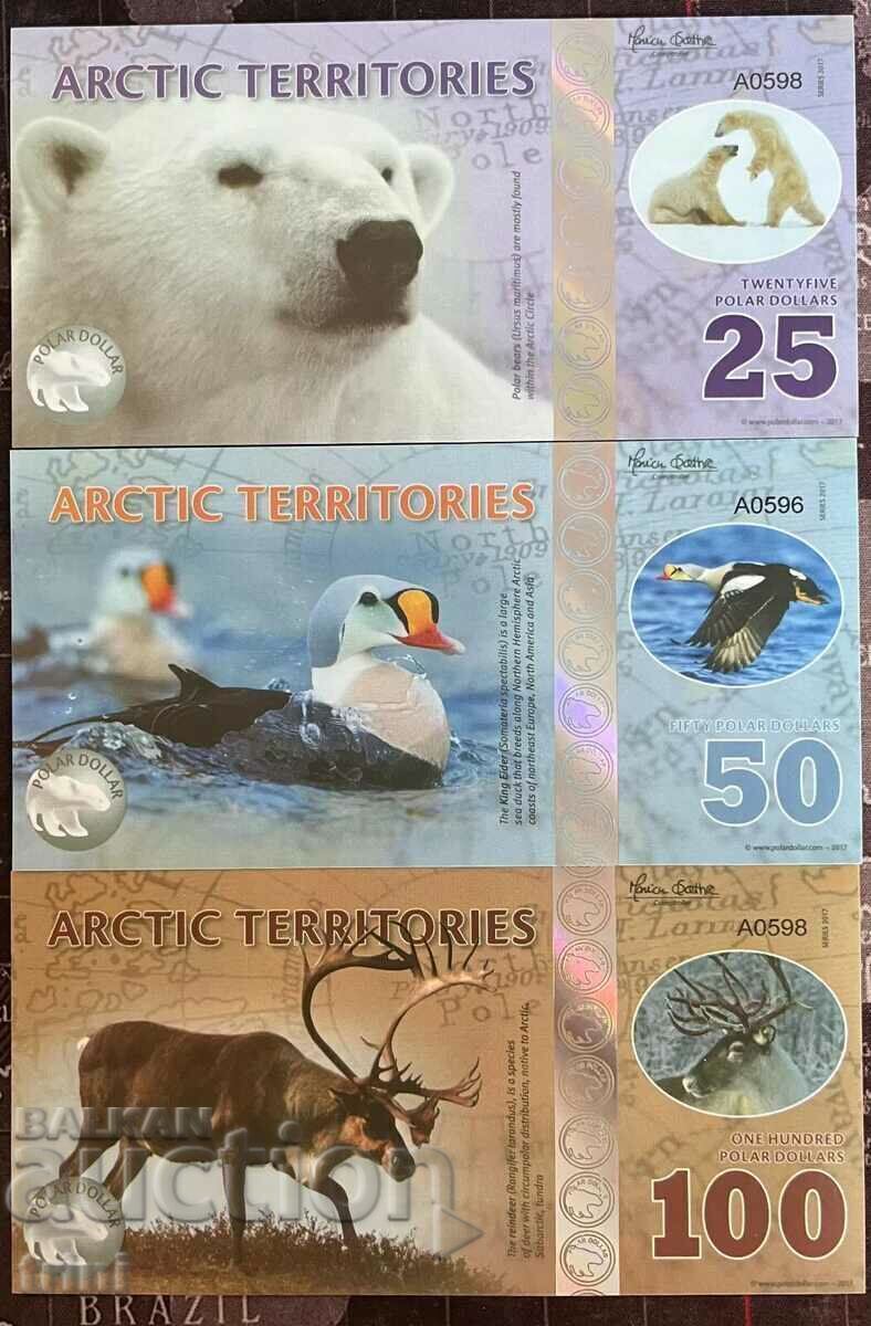Set of 14 fantasy banknotes from the Arctic territories - 6 Set of 14 fantasy banknotes from the Arctic territories - 6