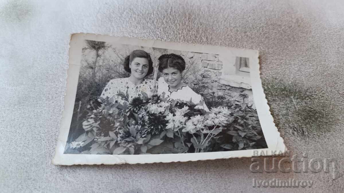 Sister Harmanli Two young girls in Katsarov's garden 1949 Sister Harmanli Two young girls in Katsarov's garden 1949
