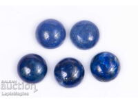 5 pieces blue lapis lazuli 7.86ct 7mm round cabochon #7