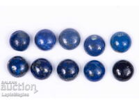 10 bucăți lapis lazuli albastru 16.83ct 7mm cabochon rotund #9