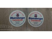 Collector's coasters, two pieces