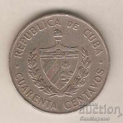 Cuba 40 centavos 1962 Cuba 40 centavos 1962