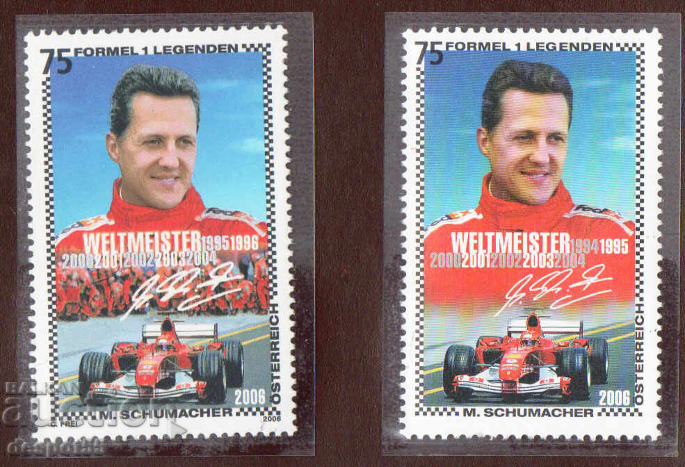 2006 Αυστρία. Legends of Formula 1 - Schumacher. Δελτίο. ΠΕΡΙΕΡΓΕΙΑ!