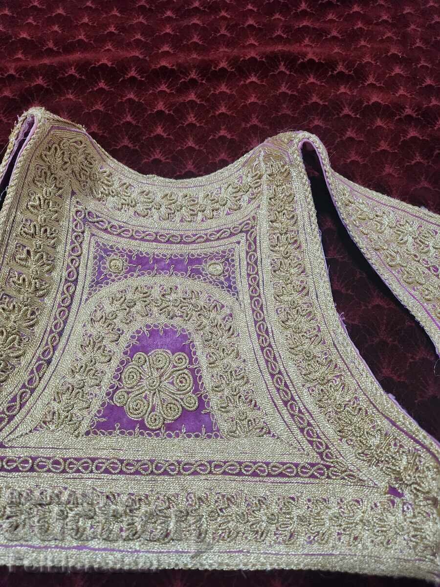 Auction  Hand-embroidered silk waistcoat, Ottoman waistcoat of gold silk