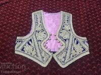 Ottoman waistcoat in gold silk, hand embroidered, lovely waistcoat